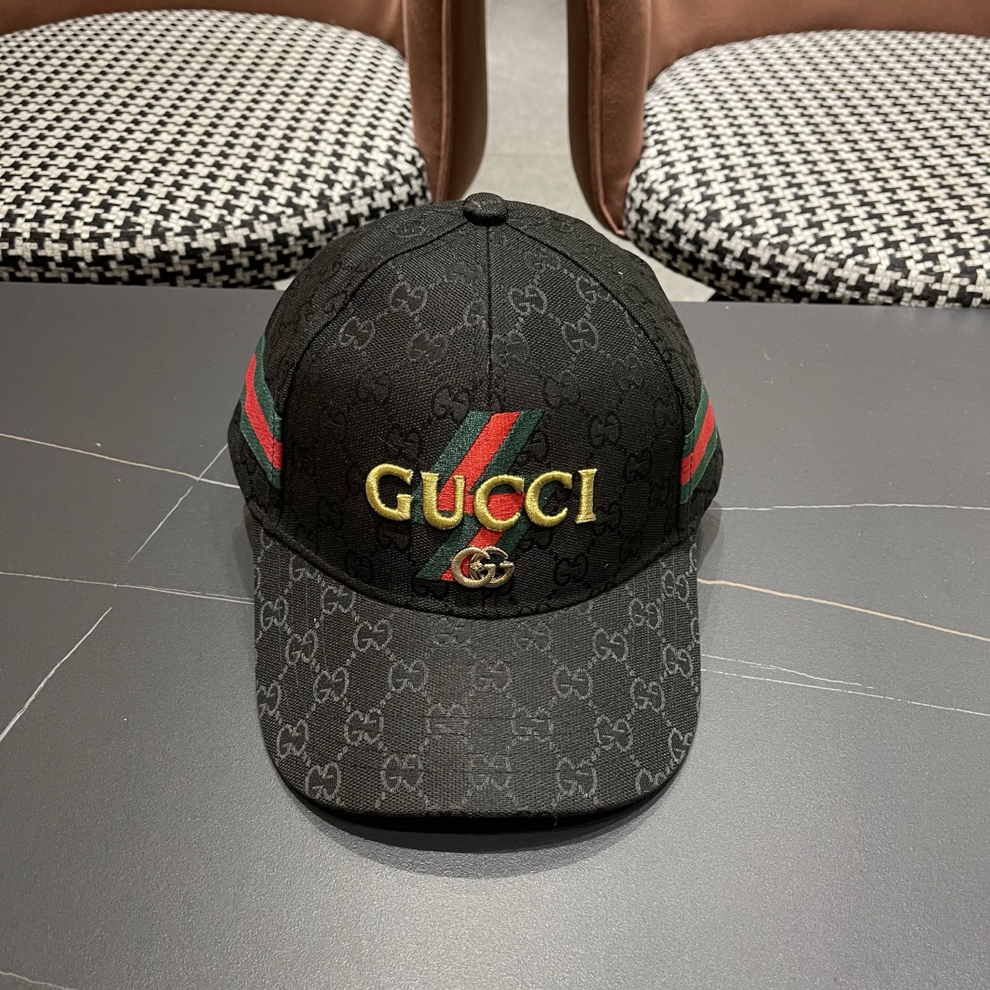 Gucci(古奇)经典原单棒球帽专柜1:1开模订制轻盈透气！实物拍摄，四季百搭男女适用，基础头围56，贴