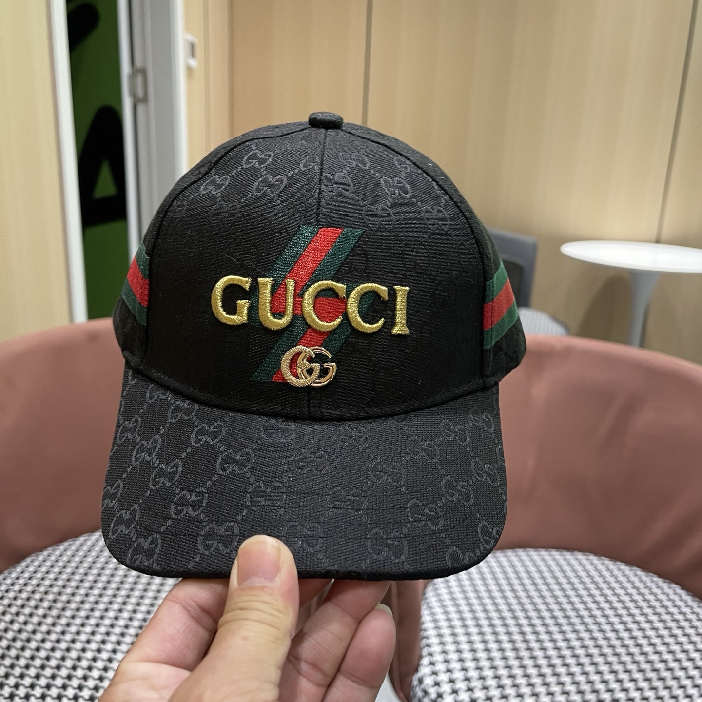 Gucci(古奇)经典原单棒球帽专柜1:1开模订制轻盈透气！实物拍摄，四季百搭男女适用，基础头围56，贴