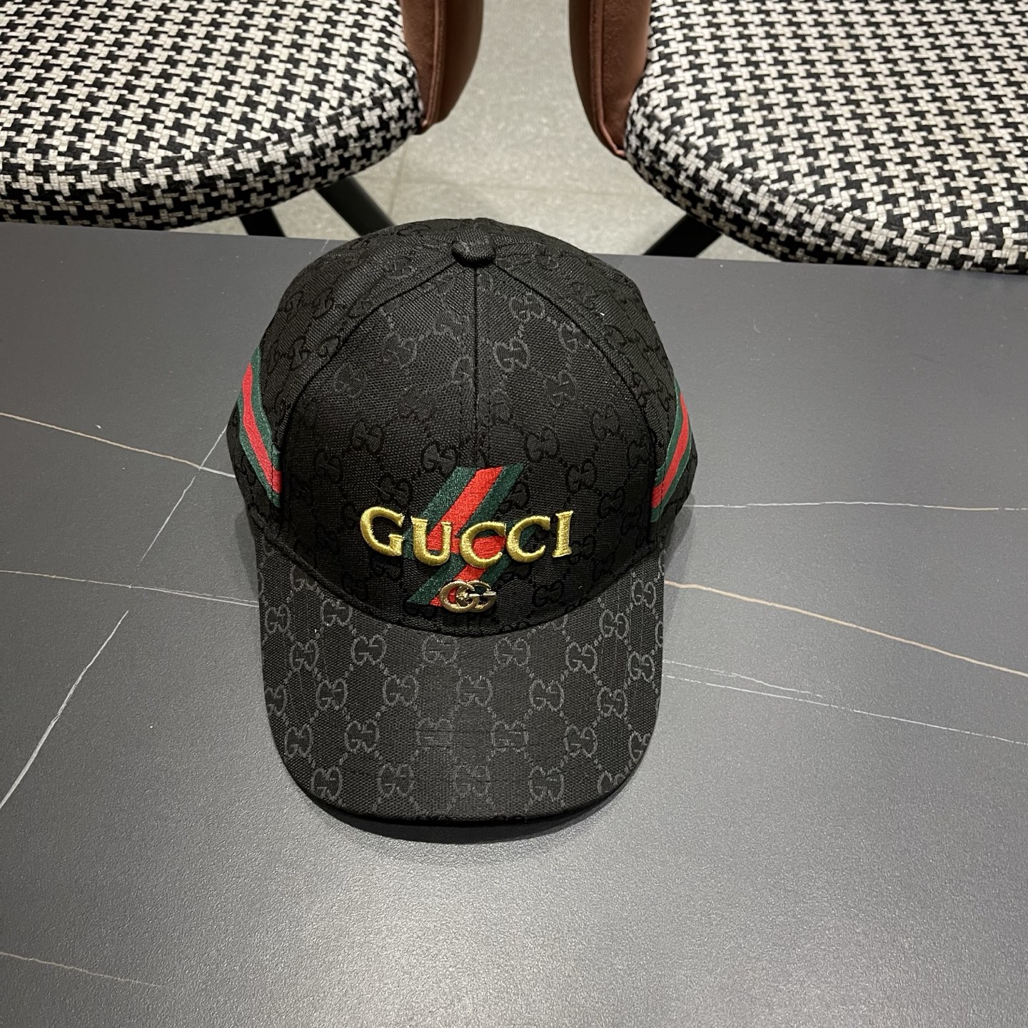 Gucci(古奇)经典原单棒球帽专柜1:1开模订制轻盈透气！实物拍摄，四季百搭男女适用，基础头围56，贴