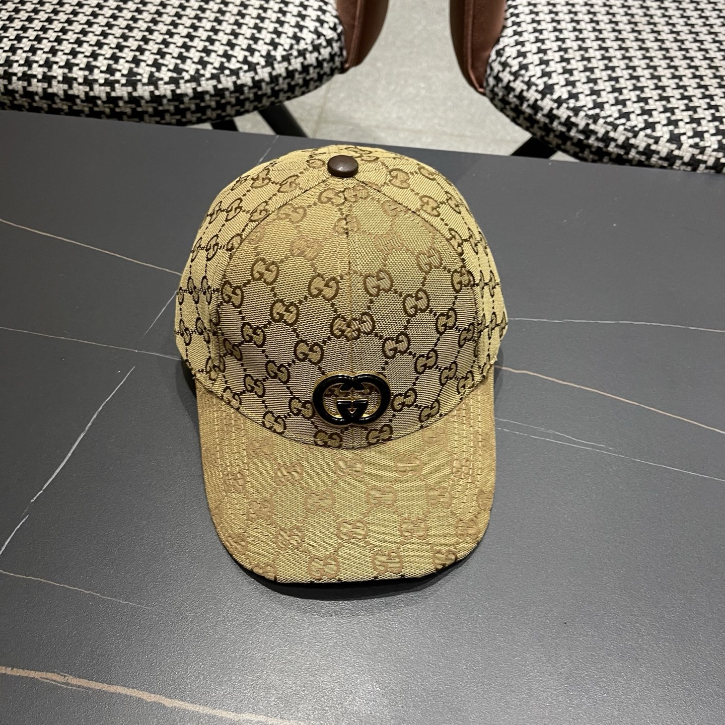 Gucci(古奇)新款原单棒球帽，1细节可媲美专柜，原版帆布料质量超赞！帅男靓女首选，时尚百搭。基础头围