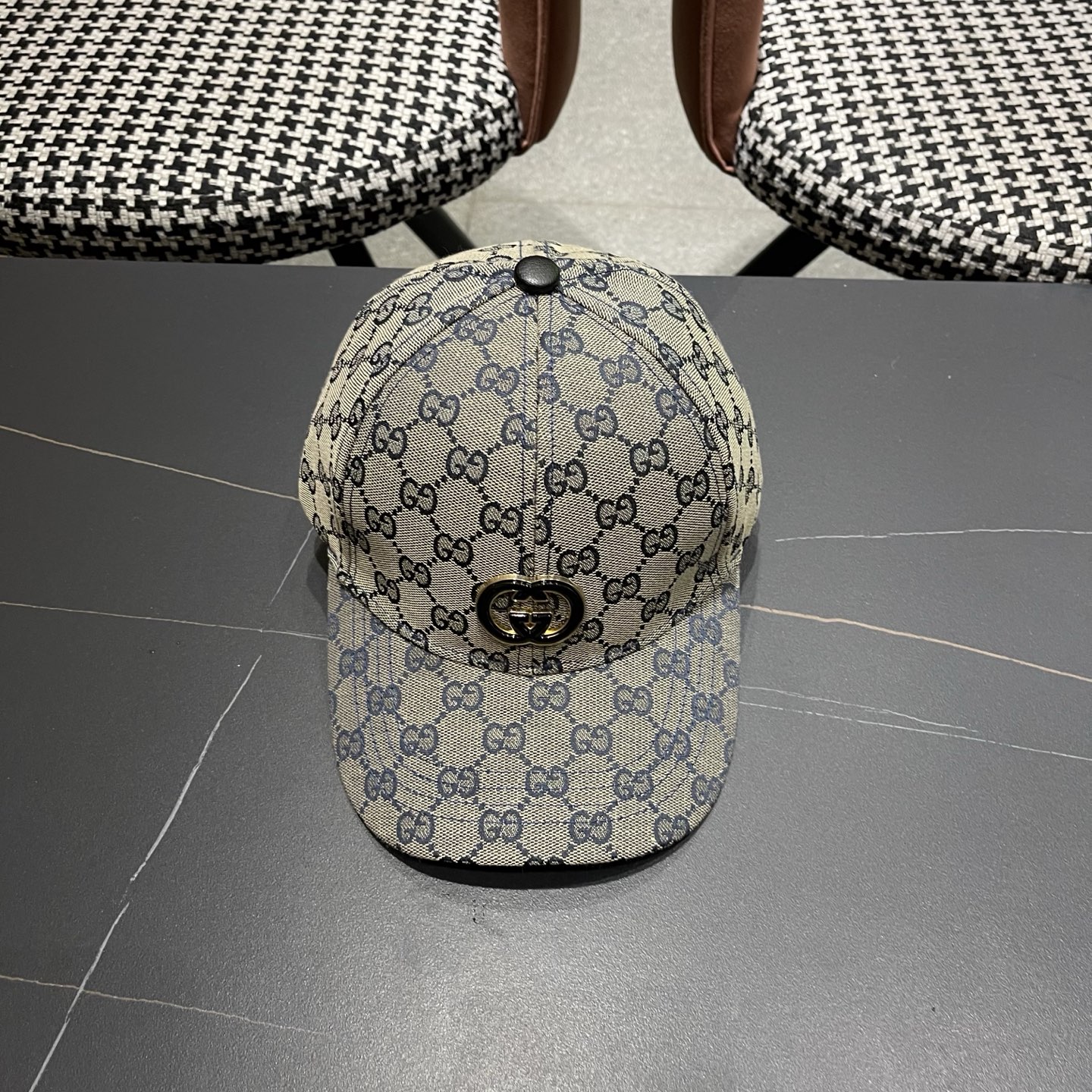 Gucci(古奇)新款原单棒球帽，细节可媲美专柜，原版帆布料质量超赞！帅男靓女首选，时尚百搭。基础头围5