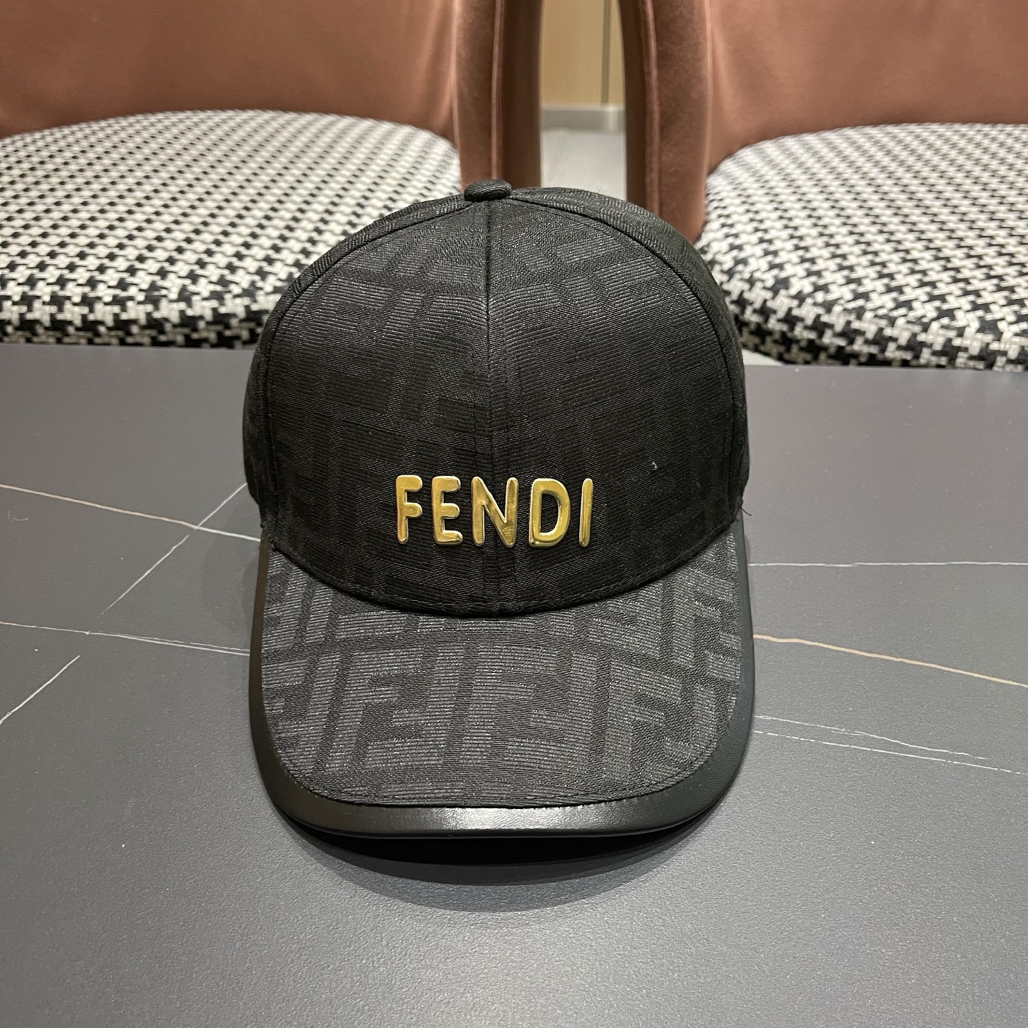 Fendi（芬迪）新款原单棒球帽， 双F提花，专柜常年热卖1:1开模订制轻盈透气！质量超赞，基础头围56