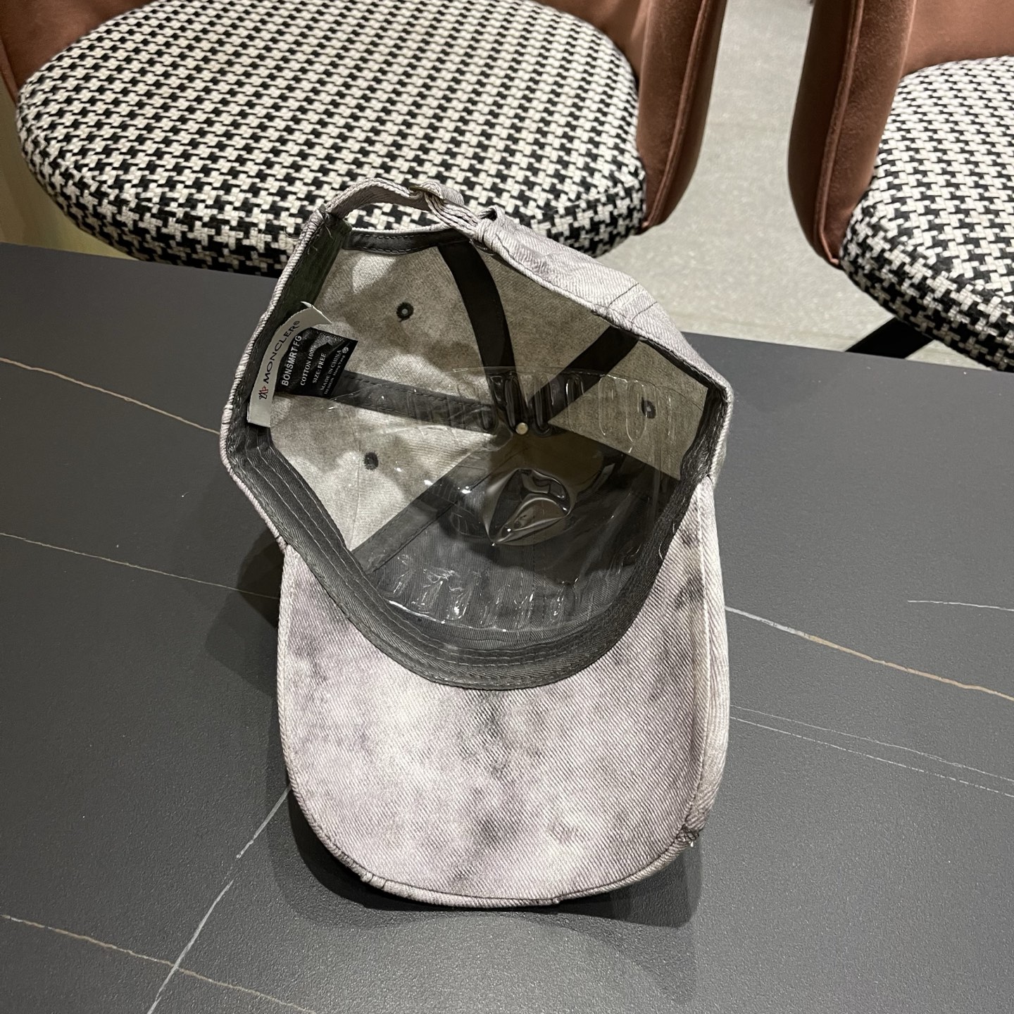 MONCLER（蒙口）日系做旧棒球帽女春夏季休闲扎染复古个性帽子百搭潮流鸭舌帽情侣