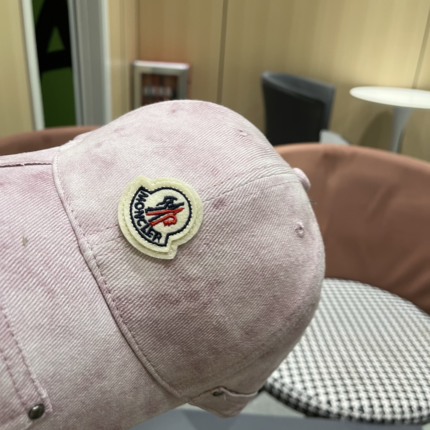 MONCLER（蒙口）日系做旧棒球帽女春夏季休闲扎染复古个性帽子百搭潮流鸭舌帽情侣