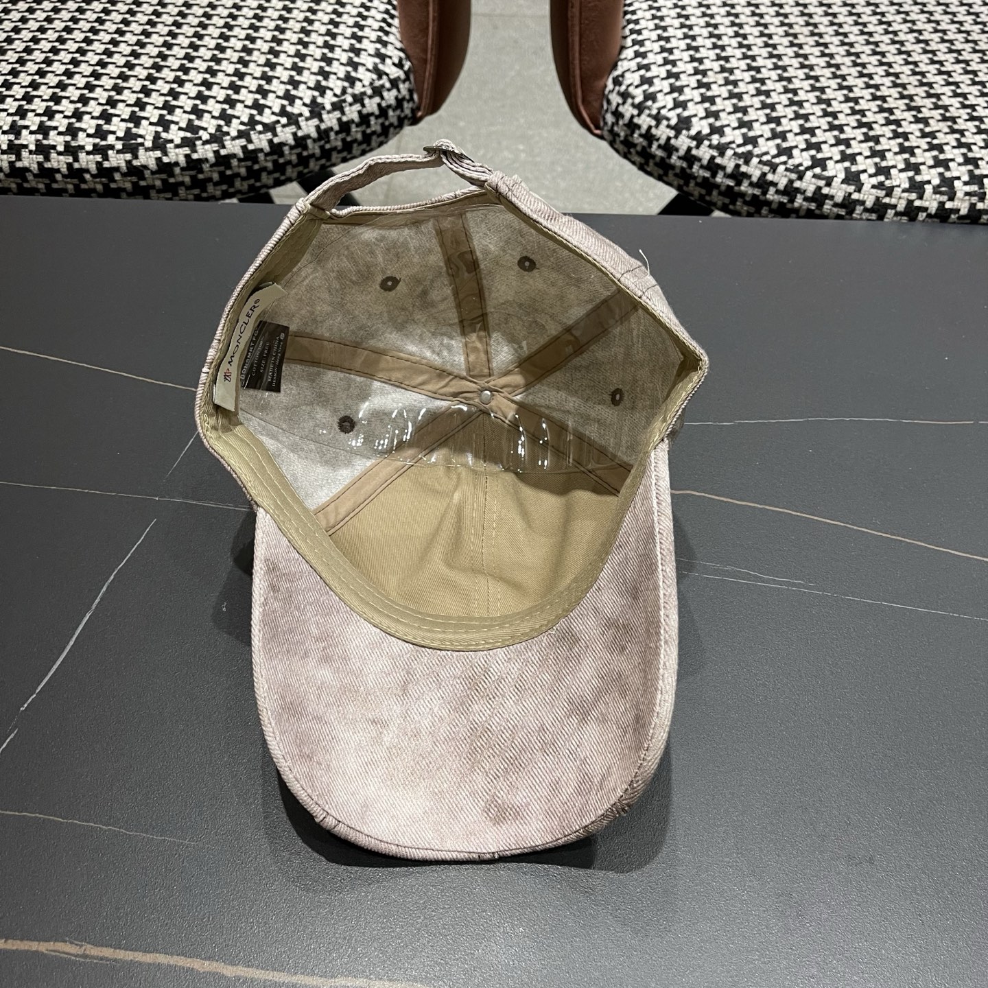 MONCLER（蒙口）日系做旧棒球帽女春夏季休闲扎染复古个性帽子百搭潮流鸭舌帽情侣