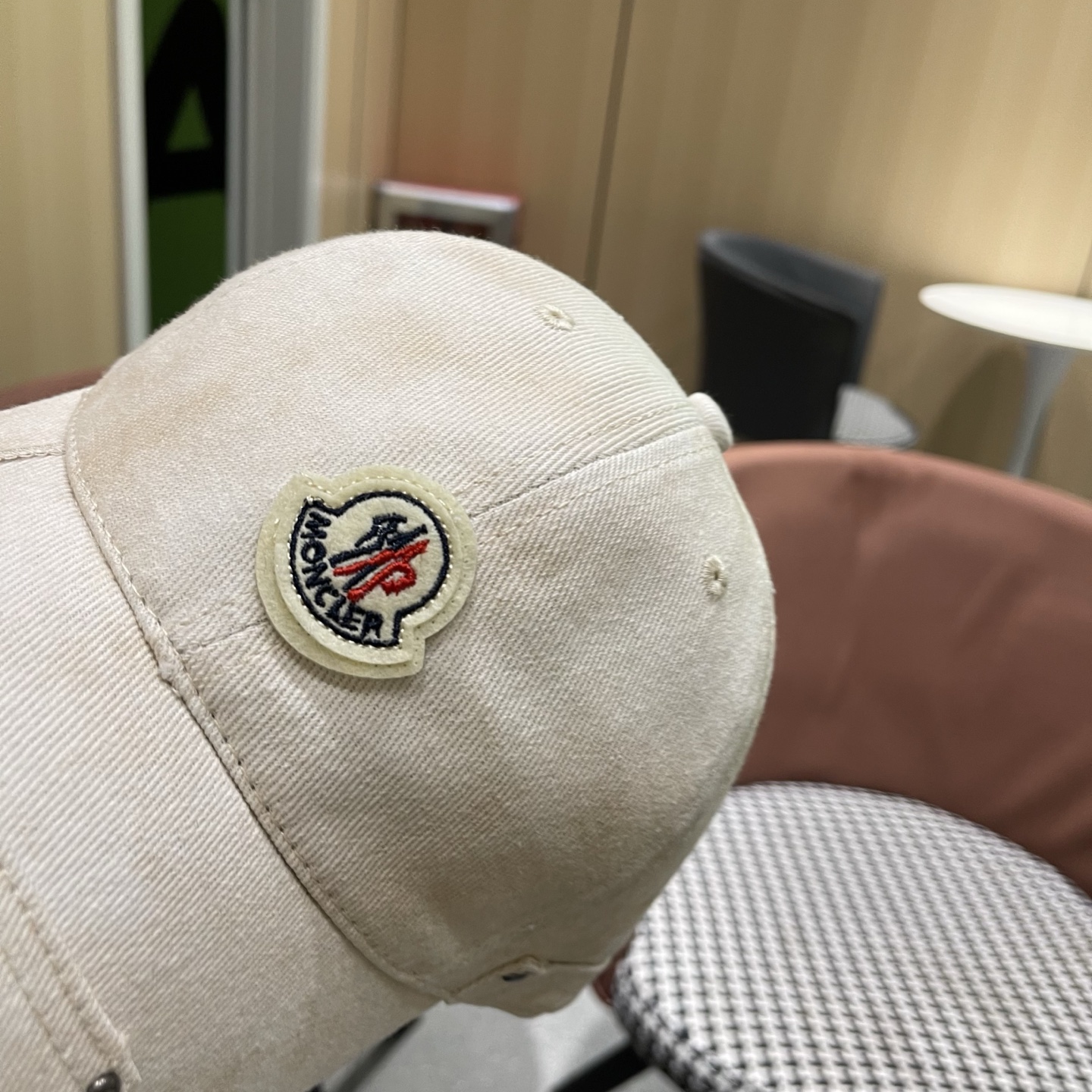 MONCLER（蒙口）日系做旧棒球帽女春夏季休闲扎染复古个性帽子百搭潮流鸭舌帽情侣