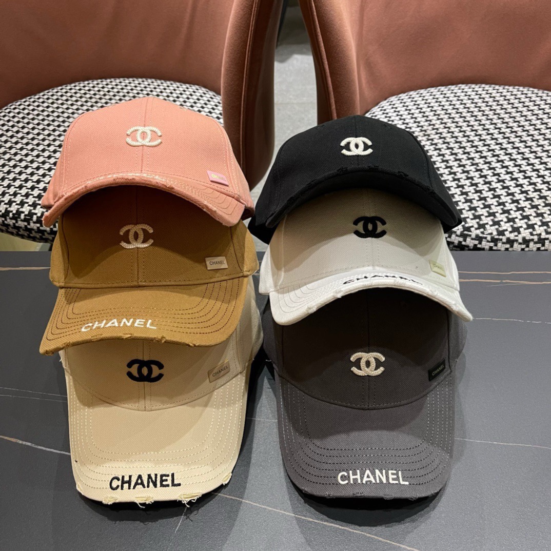 CHANEL香奈儿 2026新款简约刺绣logo棒球帽，新款出货，大牌款超好搭配，赶紧入手！