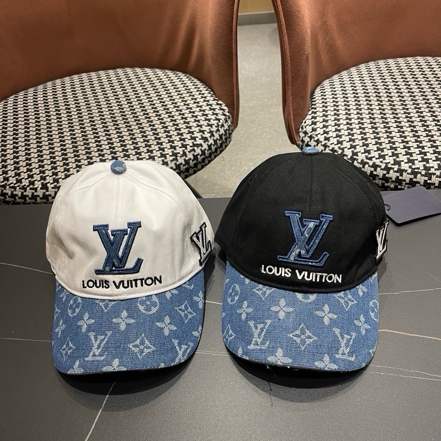 LV路易威登新款原单棒球帽，LV牛仔提花，专柜1:1开模订制，原版帆布面料 轻盈透气！质量超赞，基础头围