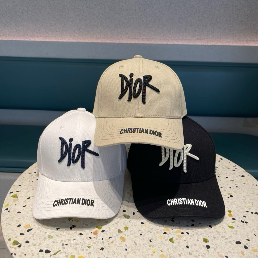 劲爆款【Dior 迪奥】羊毛棒球帽🧢，欧美重工手法，多重内里，曰韩潮流，时尚大气，帅哥美女必入款❤️❤️