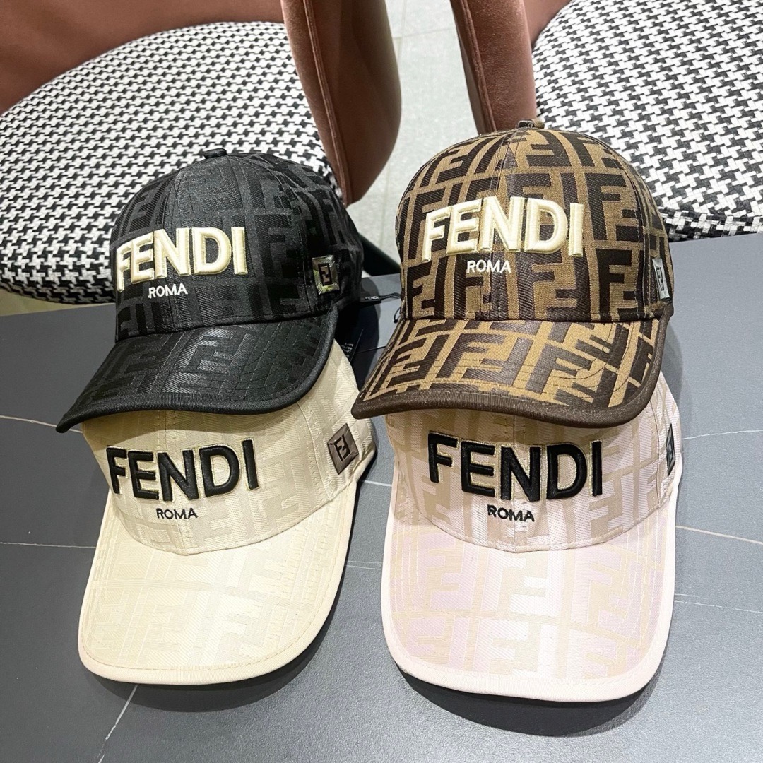 FENDI芬迪 2026老花系列棒球帽🧢 经典FF中古单品，气质穿搭单品，质量杠杠👍