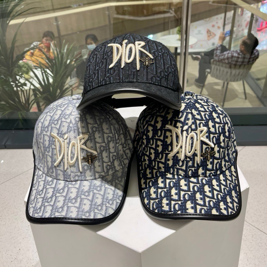 Dior(迪奥) 新款原单棒球帽， 精致格调，很酷很时尚，专柜断货热门，质量超赞