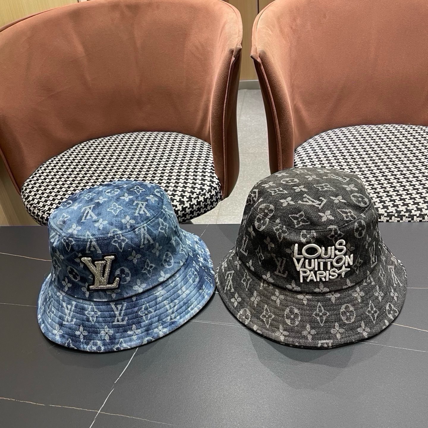 LV路易威登原单刺绣渔夫帽  轻盈透气。完美版型，男女适用