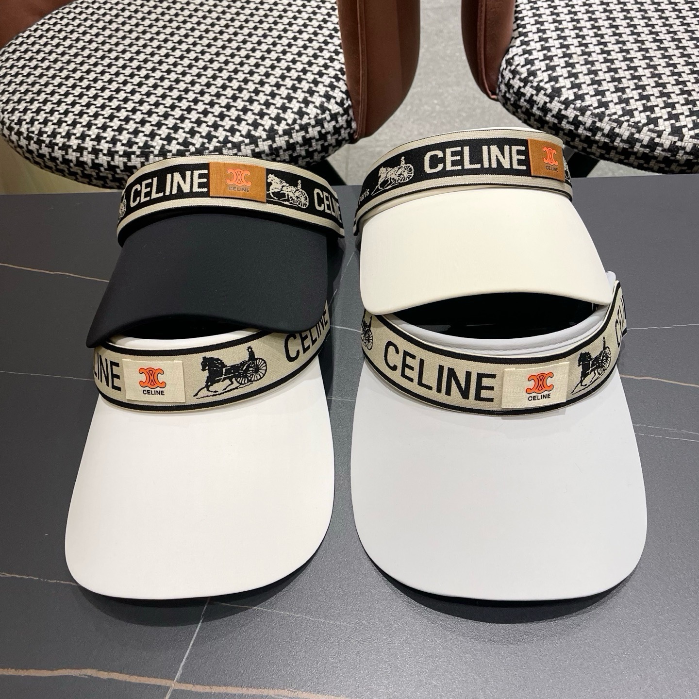 赛琳CELINE新款高尔夫空顶帽女帽夏季女士无顶帽户 外休闲遮阳帽防晒球帽