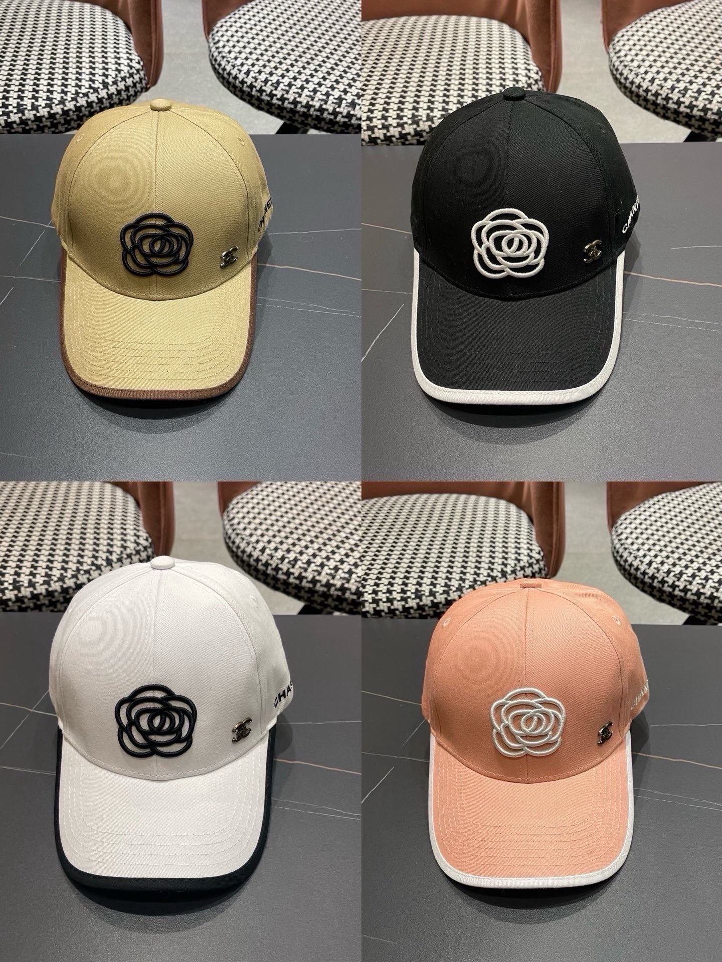 🧢【CHANEL 香奈儿】日韩时尚潮流❤️❤️❤️纯棉棒球帽原单品质火爆款来袭🎩工艺精美高档大气！旅游出行方便携带！