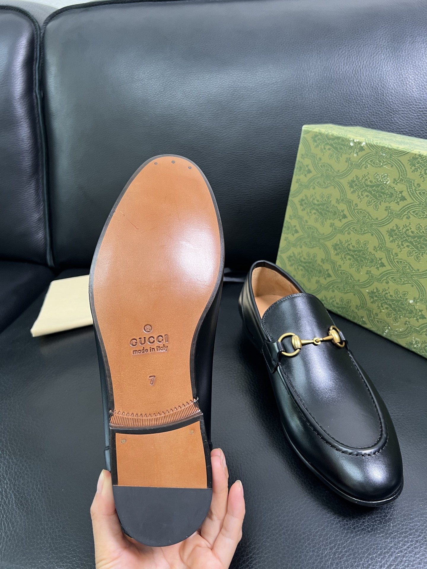  Gucci🔍顶级代购🇮🇹 古奇 真皮底皮鞋系列专柜同步发售原厂配置，意大利进口原版牛皮，进口水染牛里 