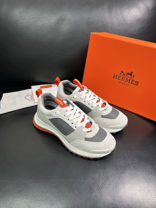Hermès Men's Italian Leather Sneakers - Ultimate Comfort and Style 1 Hermès Men's Italian Leather Sneakers - Ultimate Comfort and Style