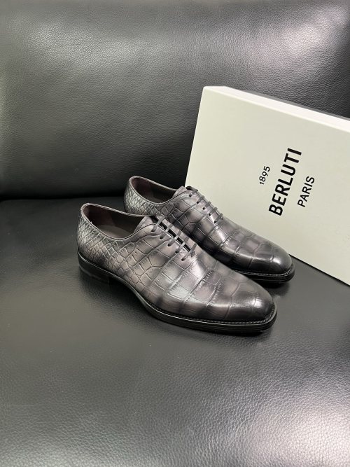 Berluti Alligator Leather Dress Shoes, Italian Craftsmanship, Men's Size 39-46 1 Berluti Alligator Leather Dress Shoes, Italian Craftsmanship, Men's Size 39-46