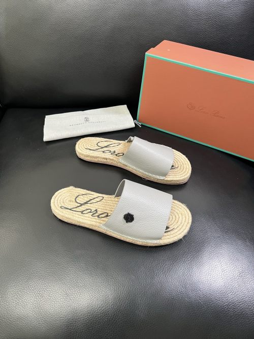 Loro Piana Leather Espadrille Sandals - Italian Craftsmanship & Comfort 1 Loro Piana Leather Espadrille Sandals - Italian Craftsmanship & Comfort