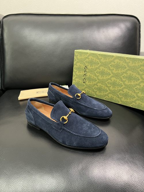Gucci Men's Blue Suede Horsebit Loafers - Italian Leather, Luxurious Style 1 Gucci Men's Blue Suede Horsebit Loafers - Italian Leather, Luxurious Style