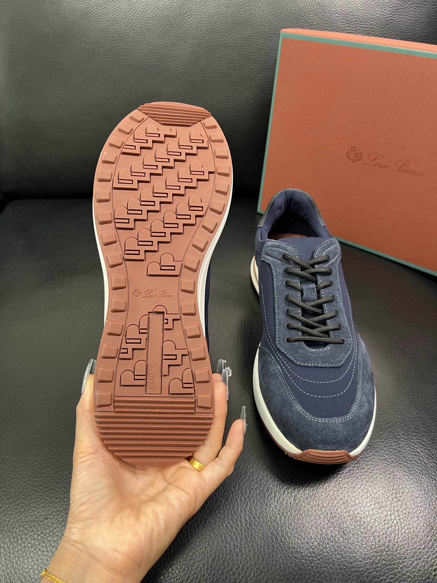Loro Piana🔍顶级代购🇮🇹 诺悠翩雅 新品专柜同步，鞋面意大利进口牛皮面料，高品质拼接工艺，鞋底