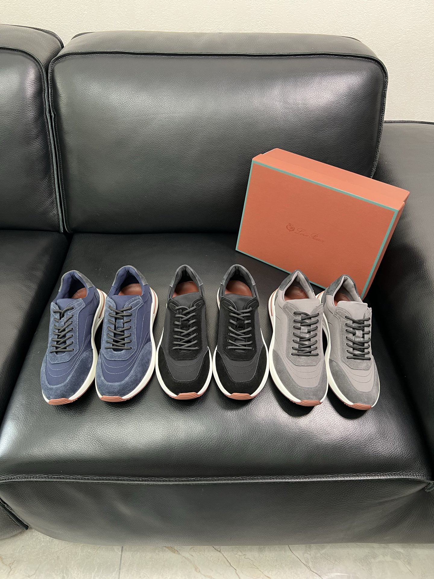 Loro Piana🔍顶级代购🇮🇹 诺悠翩雅 新品专柜同步，鞋面意大利进口牛皮面料，高品质拼接工艺，鞋底