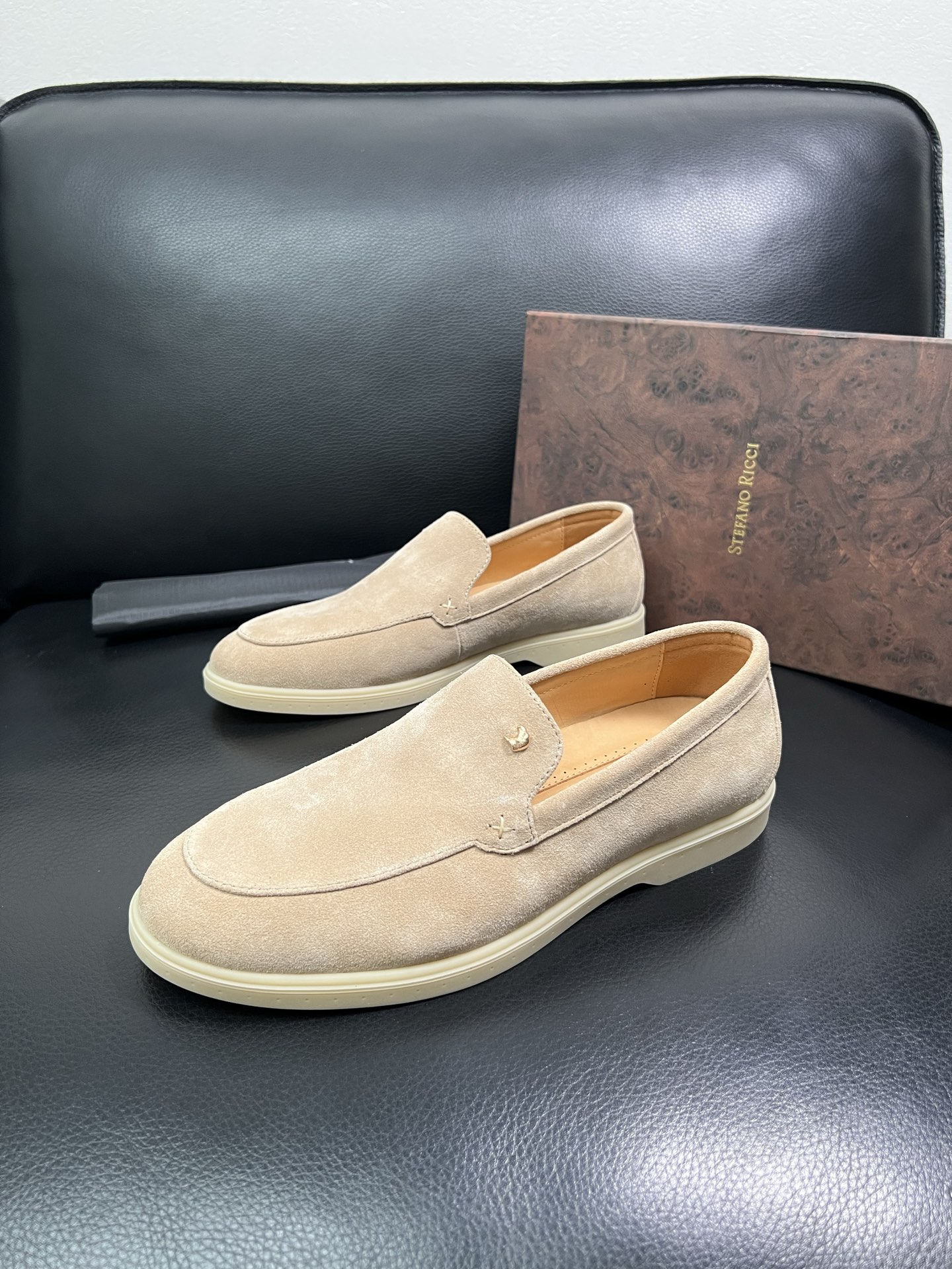 StefanoRicci 顶级代购 史蒂芬 劳尼治 专柜新品同步，鞋面意大利进口牛皮面料，进口水染牛皮内