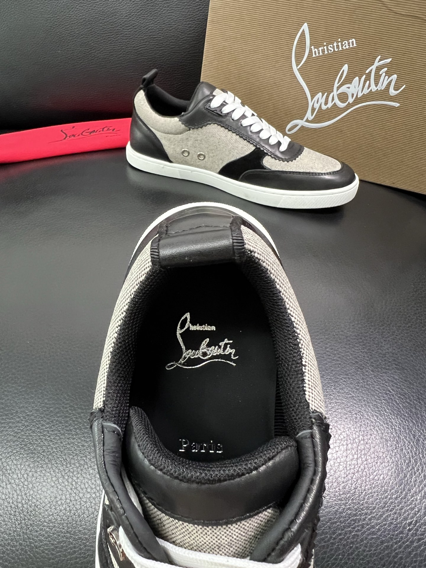 christian louboutin 顶级代购 CL红底 专柜同步，意大利进口飞织面料，进口水染牛皮内