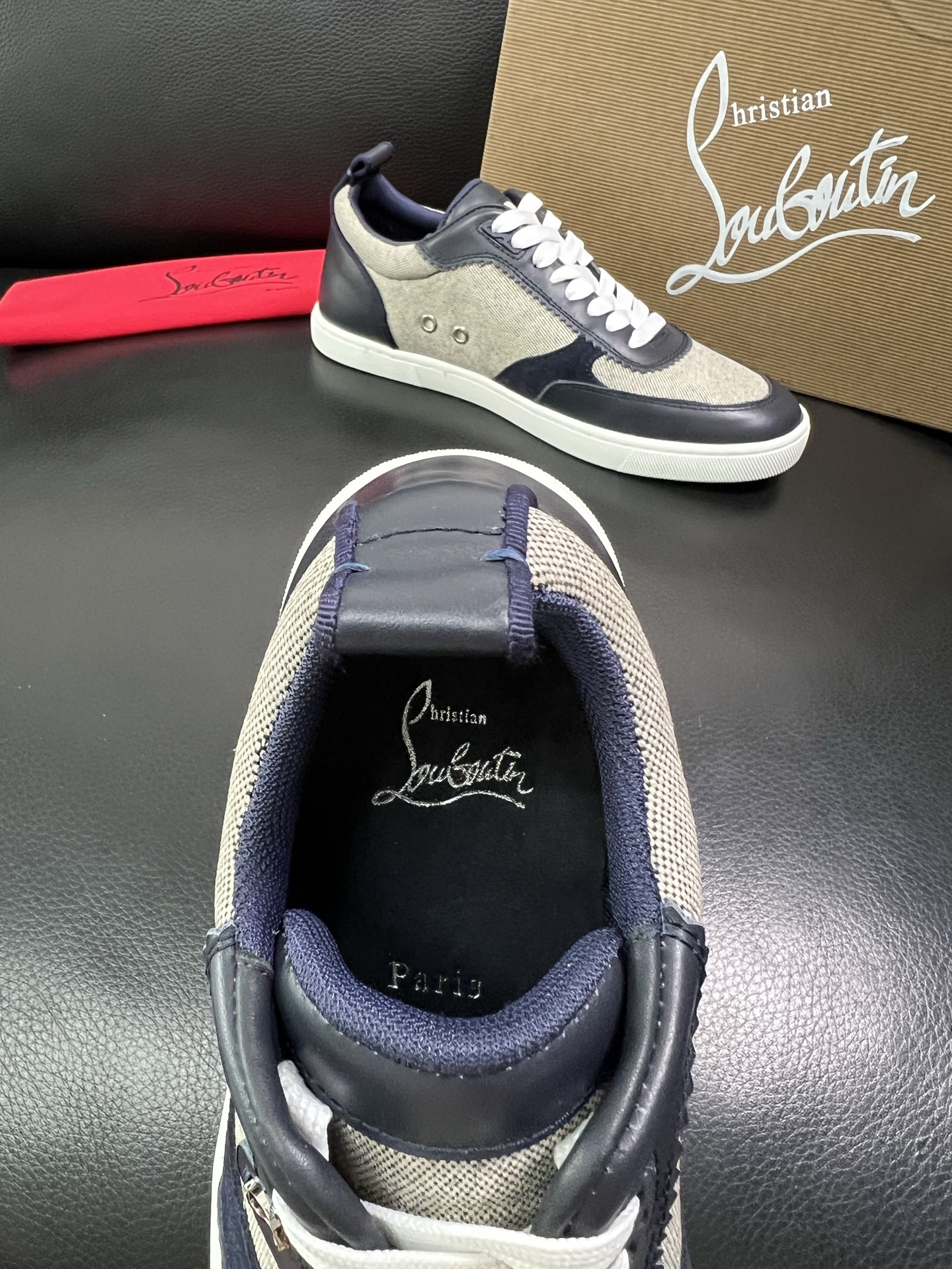 christian louboutin 顶级代购 CL红底 专柜同步，意大利进口飞织面料，进口水染牛皮内