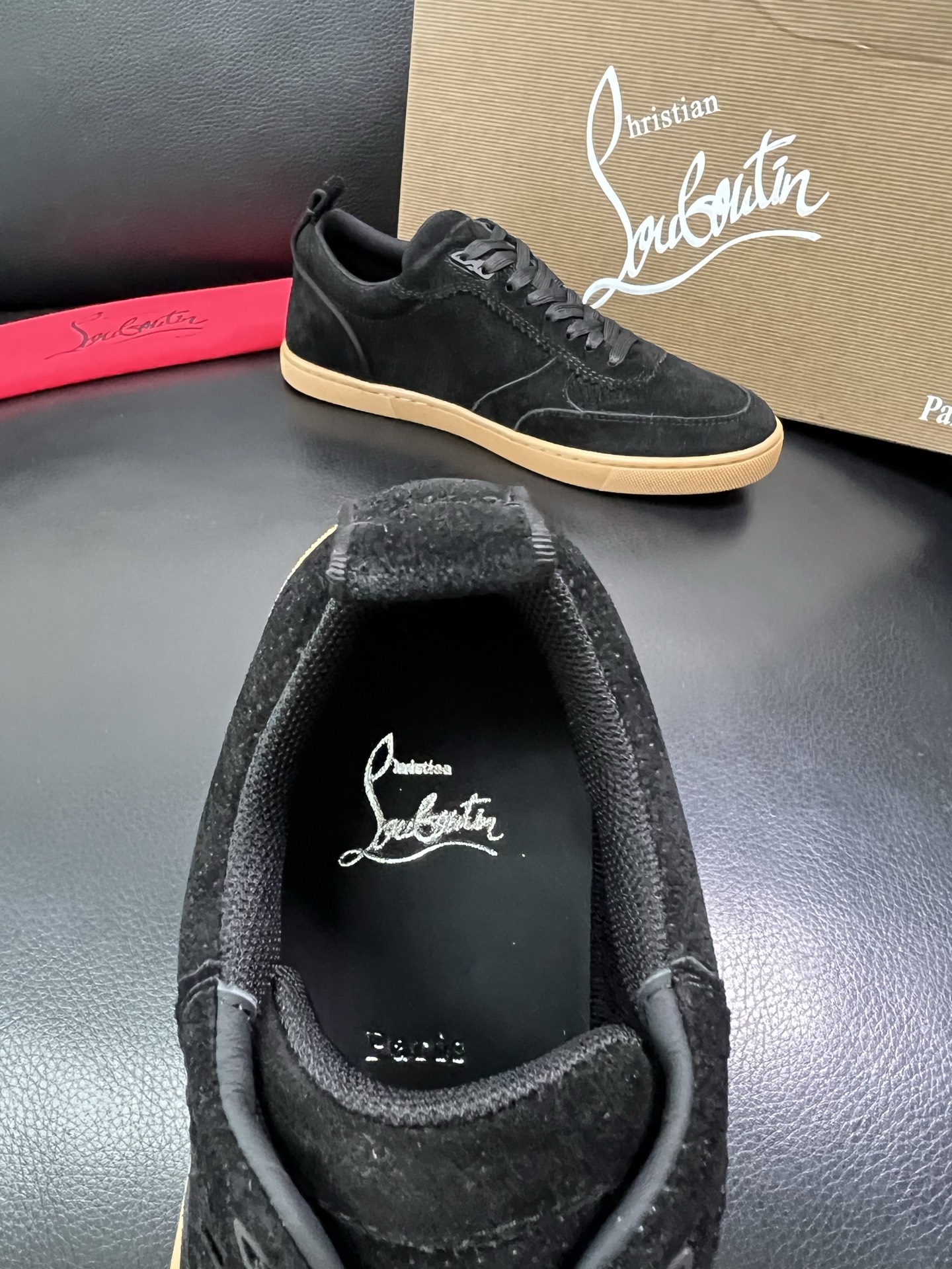 christian louboutin 顶级代购 CL红底 专柜同步，意大利进口飞织面料，进口水染牛皮内