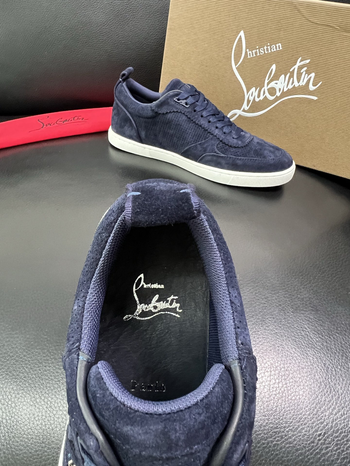 christian louboutin 顶级代购 CL红底 专柜同步，意大利进口飞织面料，进口水染牛皮内