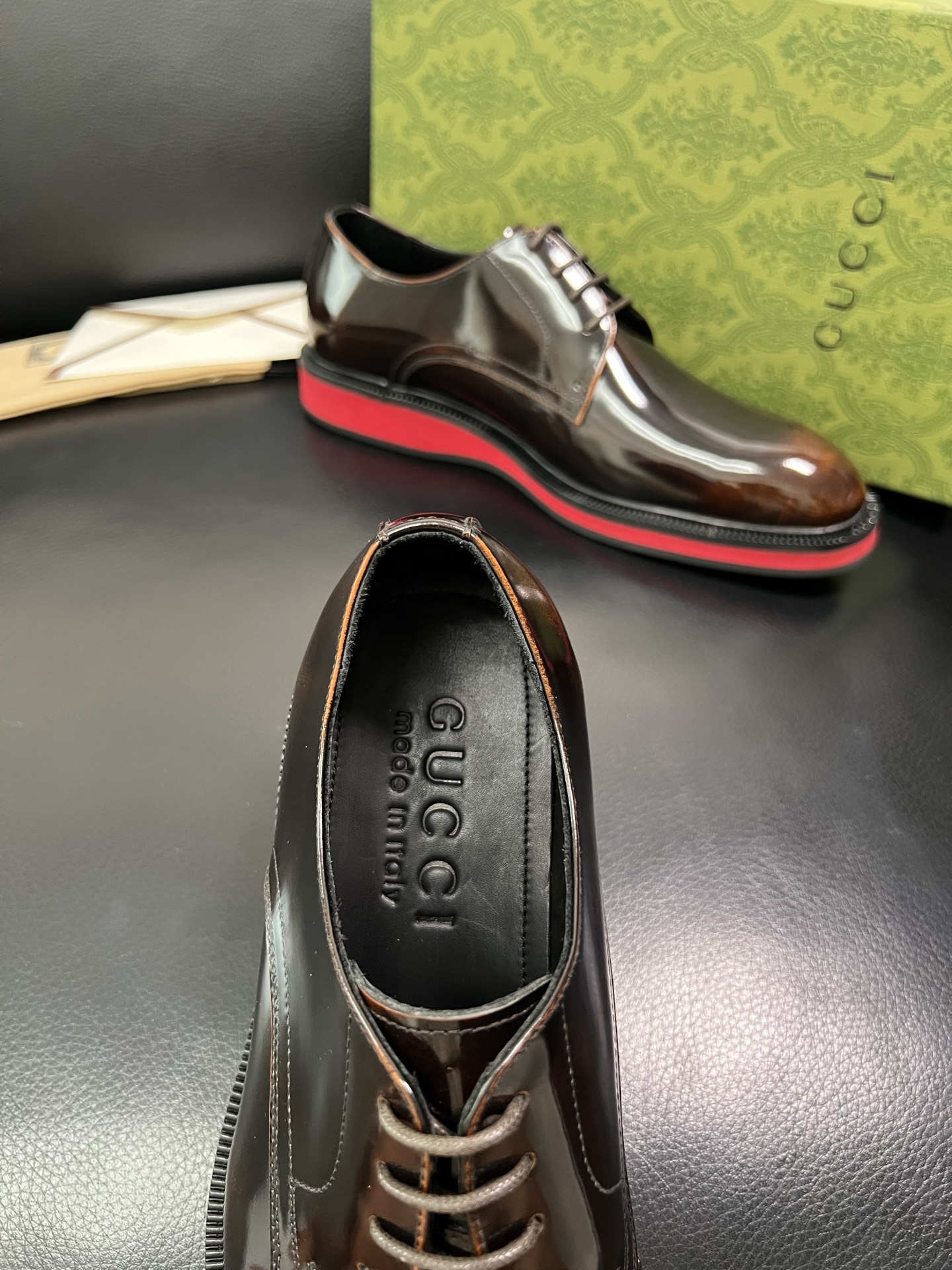 Gucci 顶级工艺品 古奇 皮鞋系列专柜同步 原厂配置，意大利进口原版牛皮，进口水染牛里 ，鞋底：原厂