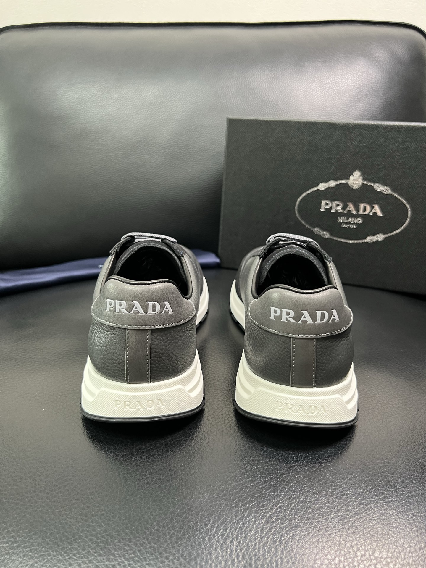 Prada Men's Leather & Suede Low-Top Sneakers - Stylish Comfort 38-44 9 i1758450823838 5902 0 7