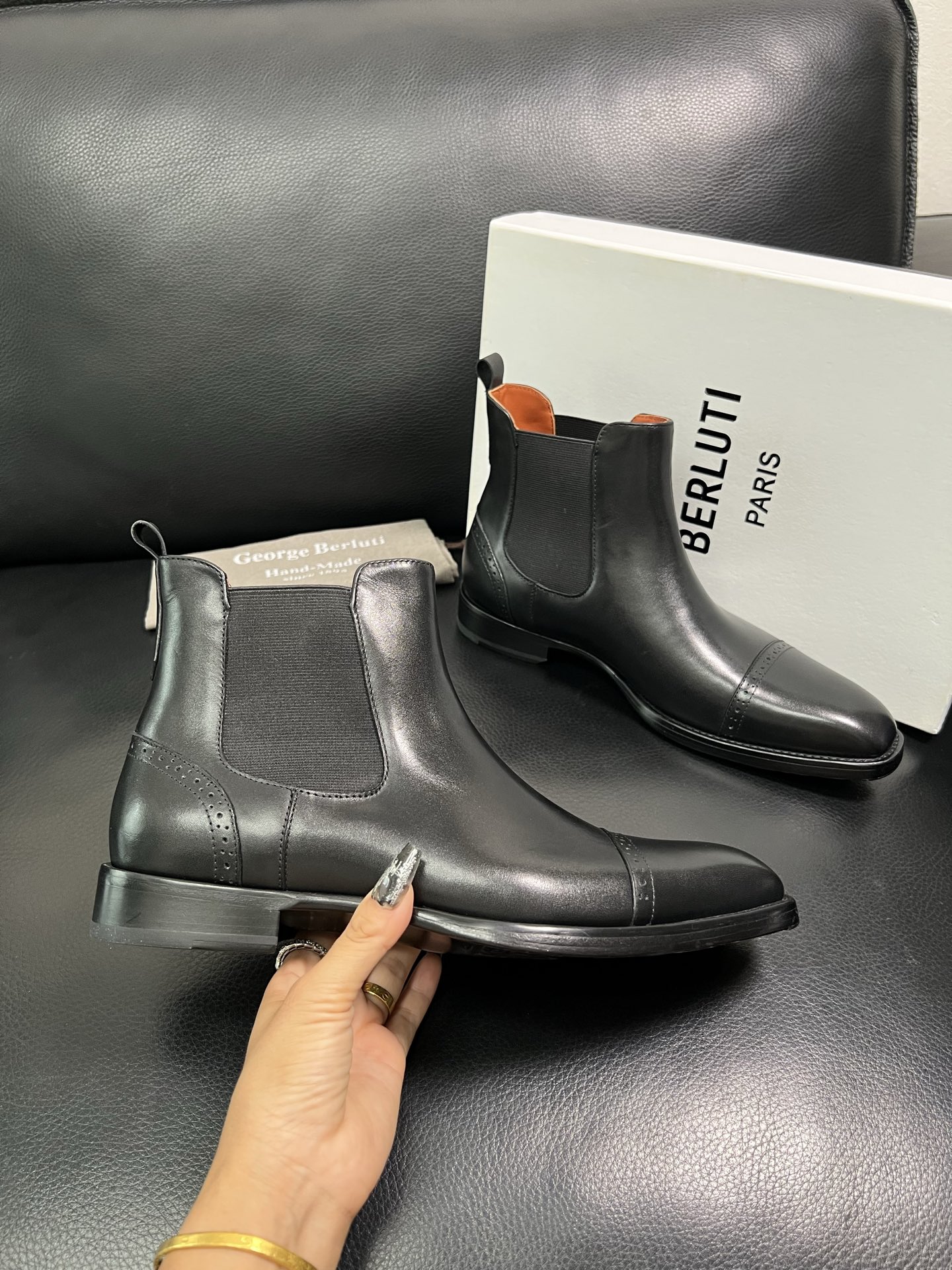 Berluti Top Grade Italian Leather Chelsea Boots - Sizes 39-44 5 i1758535405834 1756 0 3