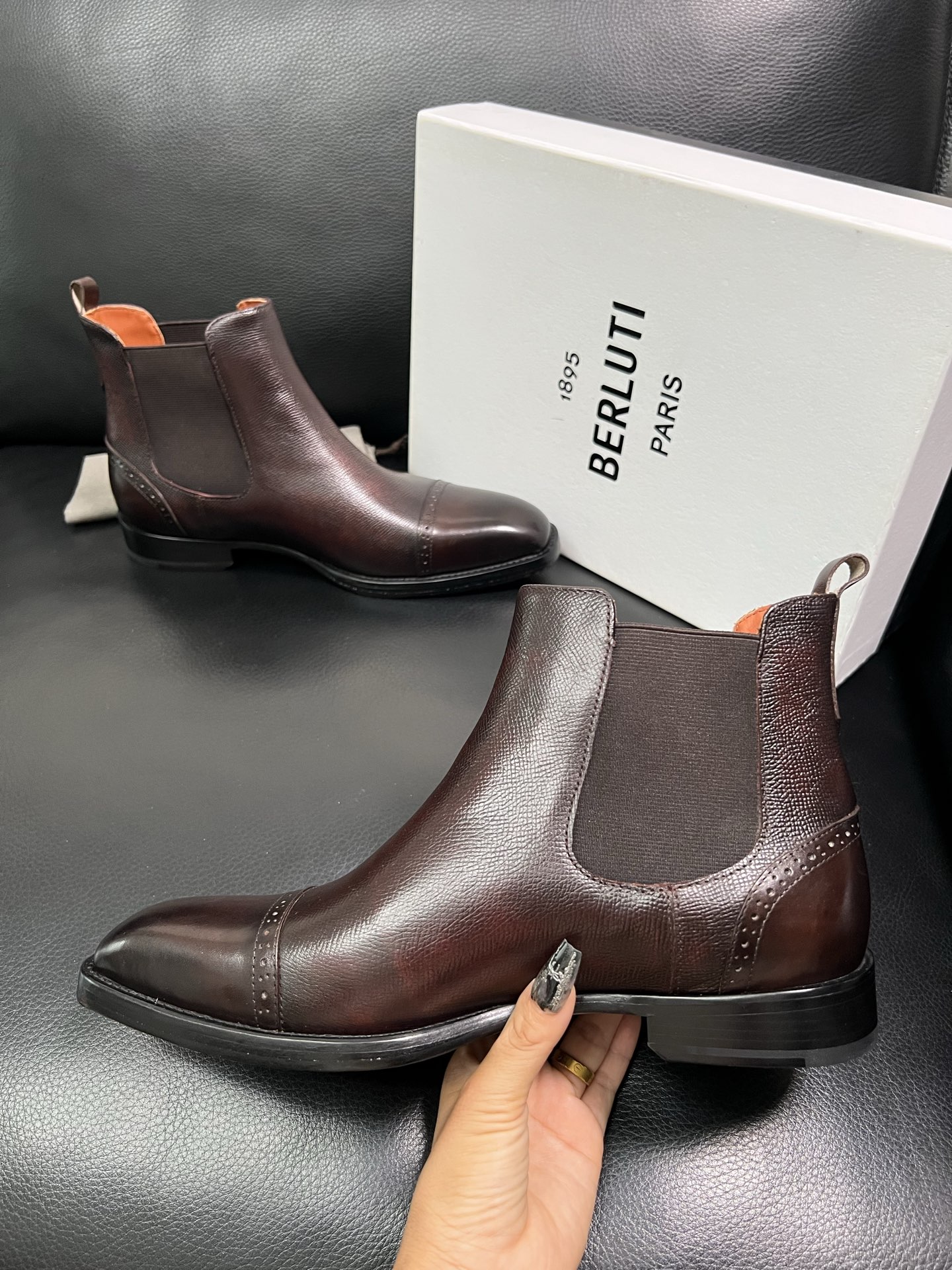 Berluti Men's Brown Leather Chelsea Boots - Italian Craftsmanship, Sizes 39-44 6 i1758535516889 1716 0 4
