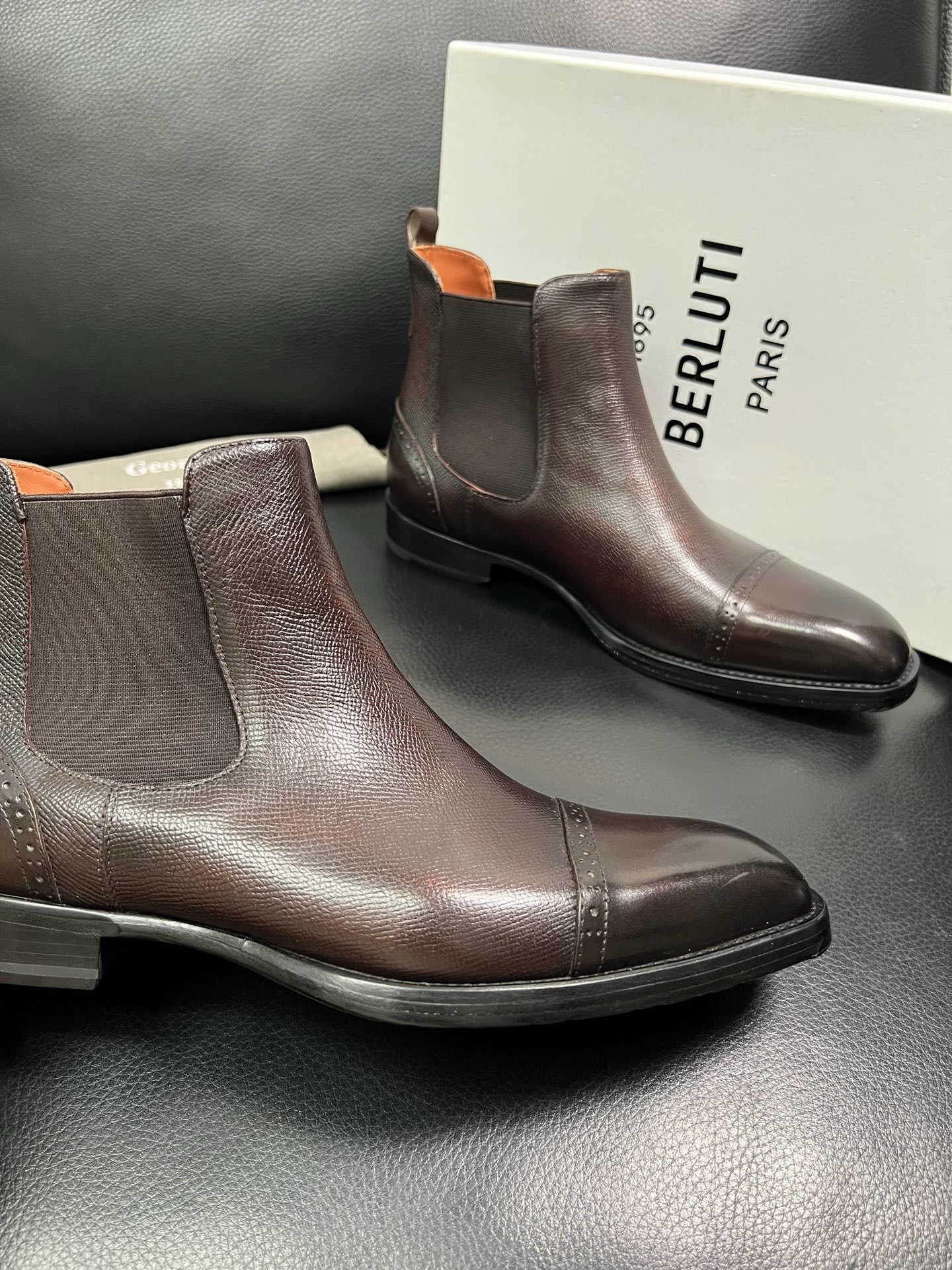 Berluti Men's Brown Leather Chelsea Boots - Italian Craftsmanship, Sizes 39-44 7 i1758535516935 4544 0 5