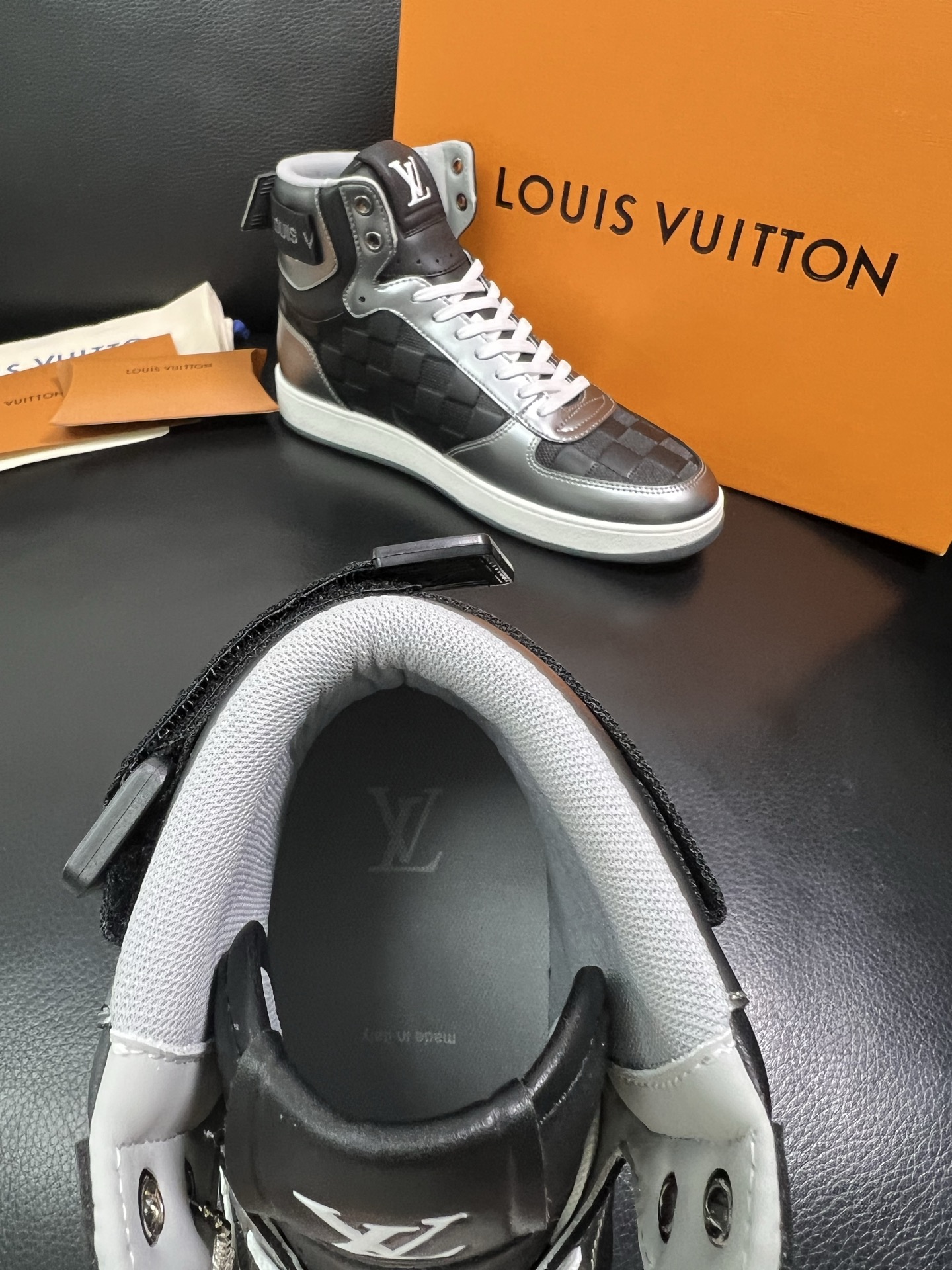 Louis Vuitton High-Top Sneakers - Italian Leather, Artisan Craftsmanship 9 i1758536727363 3709 0 7