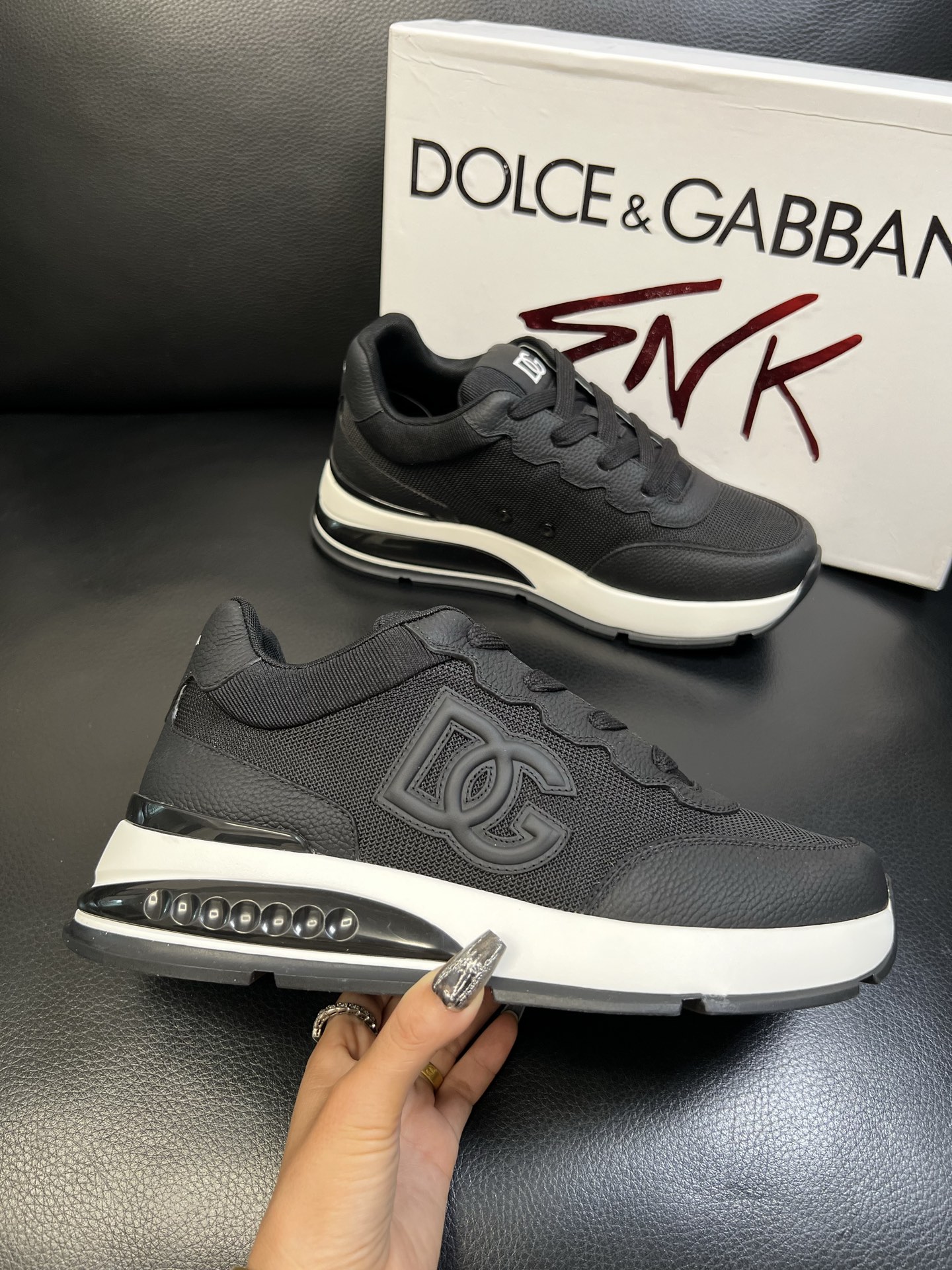 Dolce & Gabbana 高品质 顶级工艺品 杜嘉班纳 爆款专柜新品同步，鞋面意大利进口牛皮搭配布