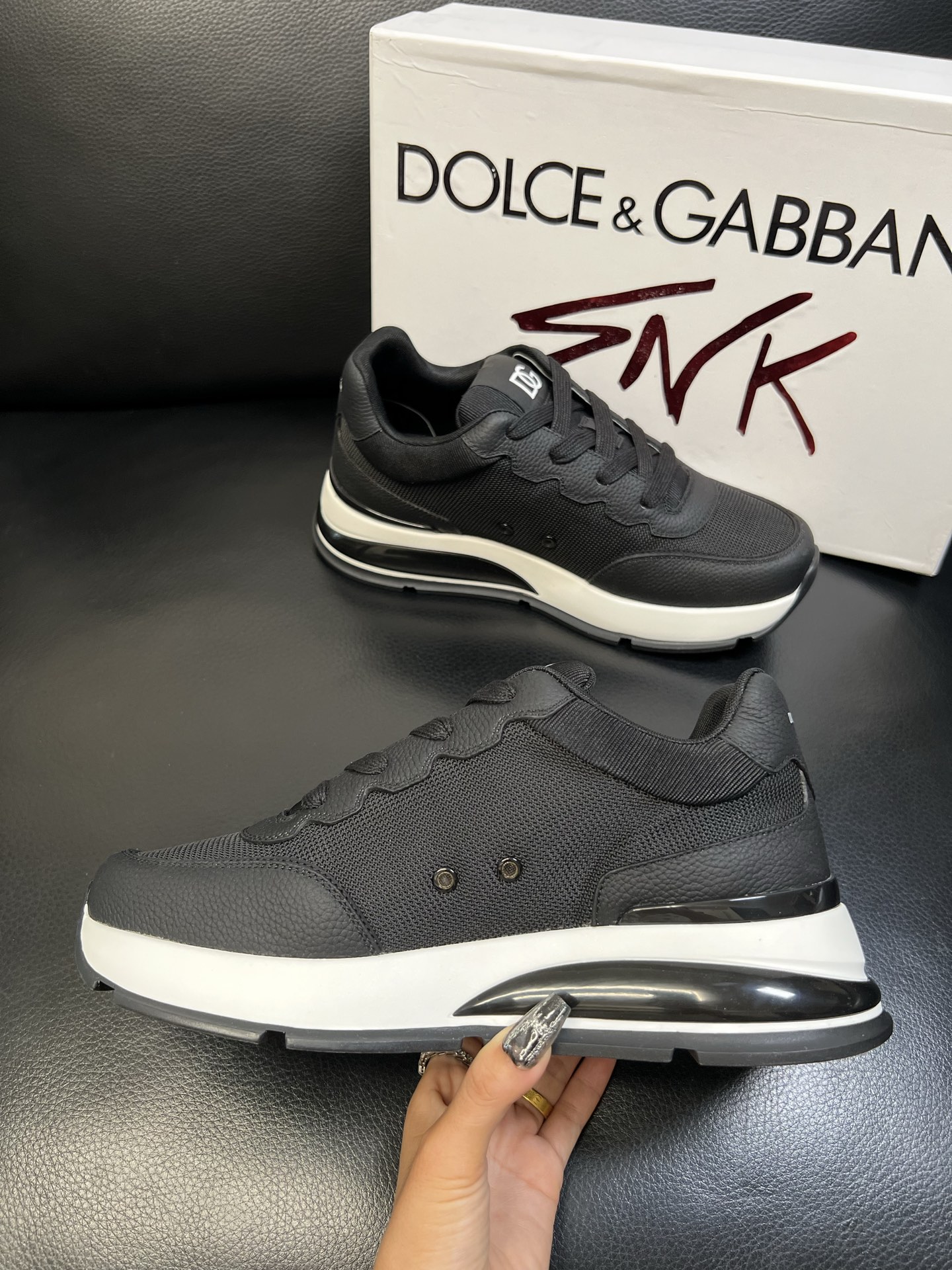 Dolce & Gabbana 高品质 顶级工艺品 杜嘉班纳 爆款专柜新品同步，鞋面意大利进口牛皮搭配布