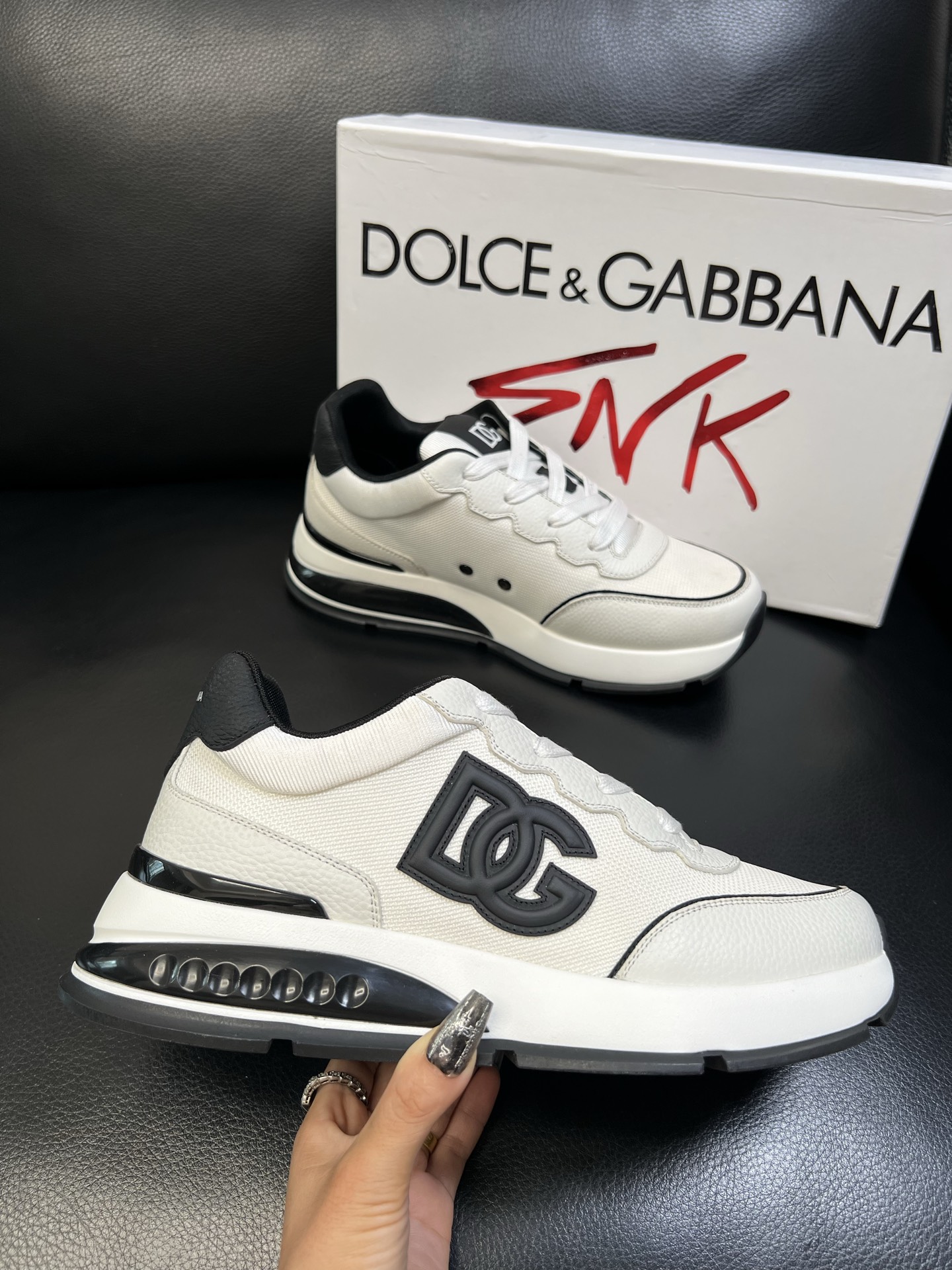 Dolce & Gabbana 高品质 顶级工艺品 杜嘉班纳 爆款专柜新品同步，鞋面意大利进口牛皮搭配布
