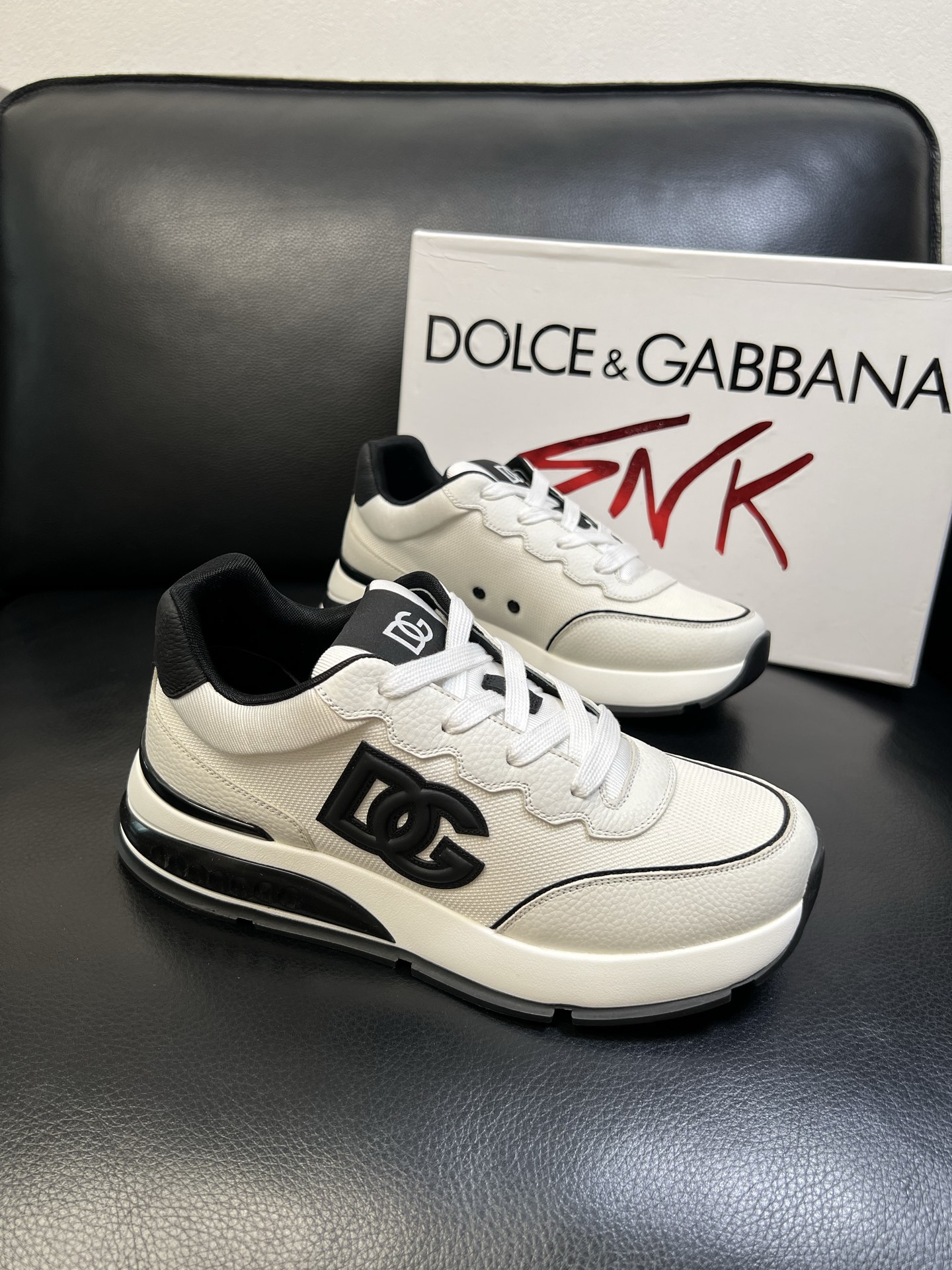 Dolce & Gabbana 高品质 顶级工艺品 杜嘉班纳 爆款专柜新品同步，鞋面意大利进口牛皮搭配布