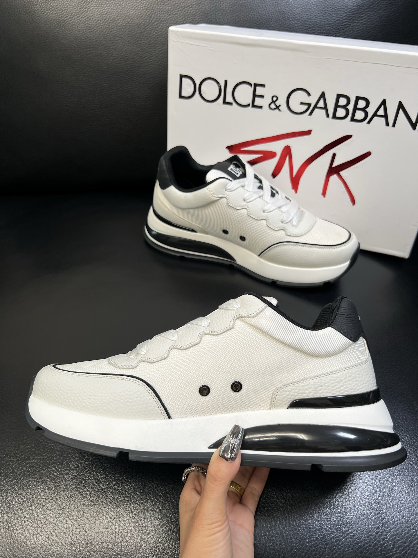 Dolce & Gabbana 高品质 顶级工艺品 杜嘉班纳 爆款专柜新品同步，鞋面意大利进口牛皮搭配布