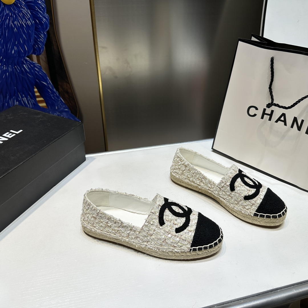 p200 💐💐CHANEL Chanel Fisherman Shoes Serie Jacquard + Gold Thread La nueva versión de alta gama está disponible simul…