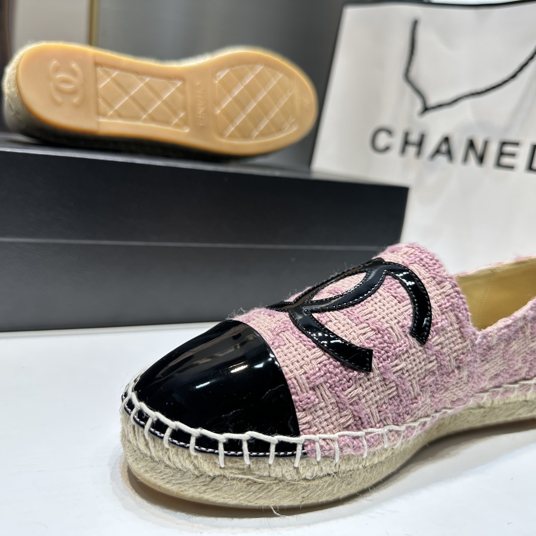 p200 💐💐CHANEL Zapatos de pescador Chanel Serie Gold Silk + Jacquard La nueva versión de alta gama está disponible sim…