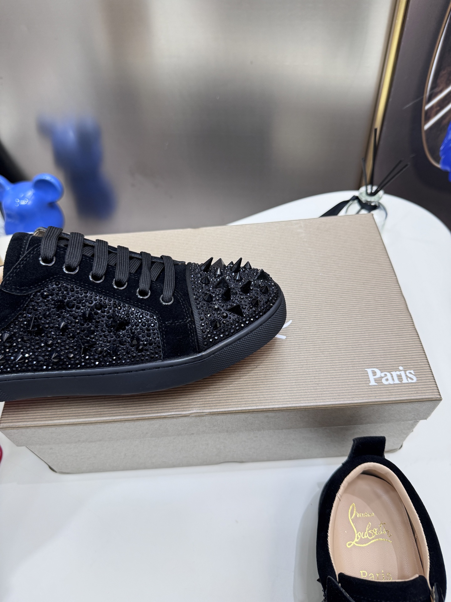 Christian Louboutin Style Leather Men's Shoes style reference detail image 4 from source 782858