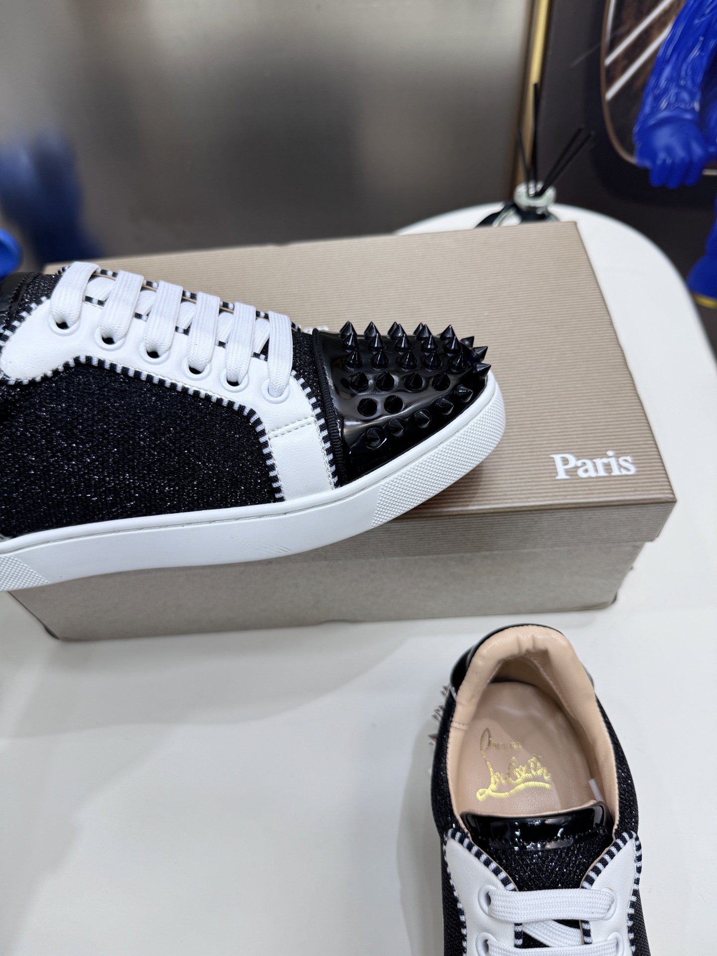 Christian Louboutin Style Leather Men's Shoes style reference detail image 4 from source 782867