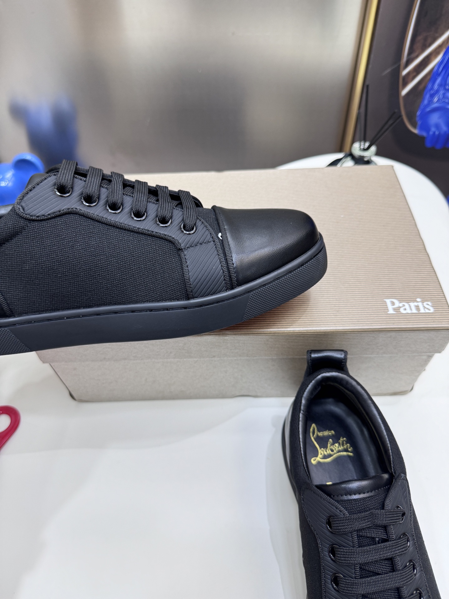 Christian Louboutin Style Leather Men's Shoes style reference detail image 4 from source 782864