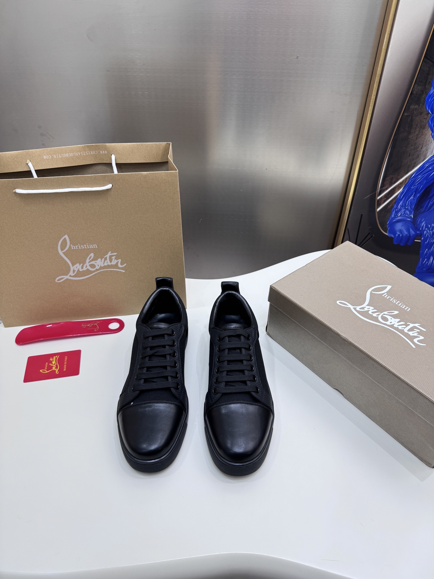 Christian Louboutin Style Leather Men's Shoes style reference detail image 3 from source 782864