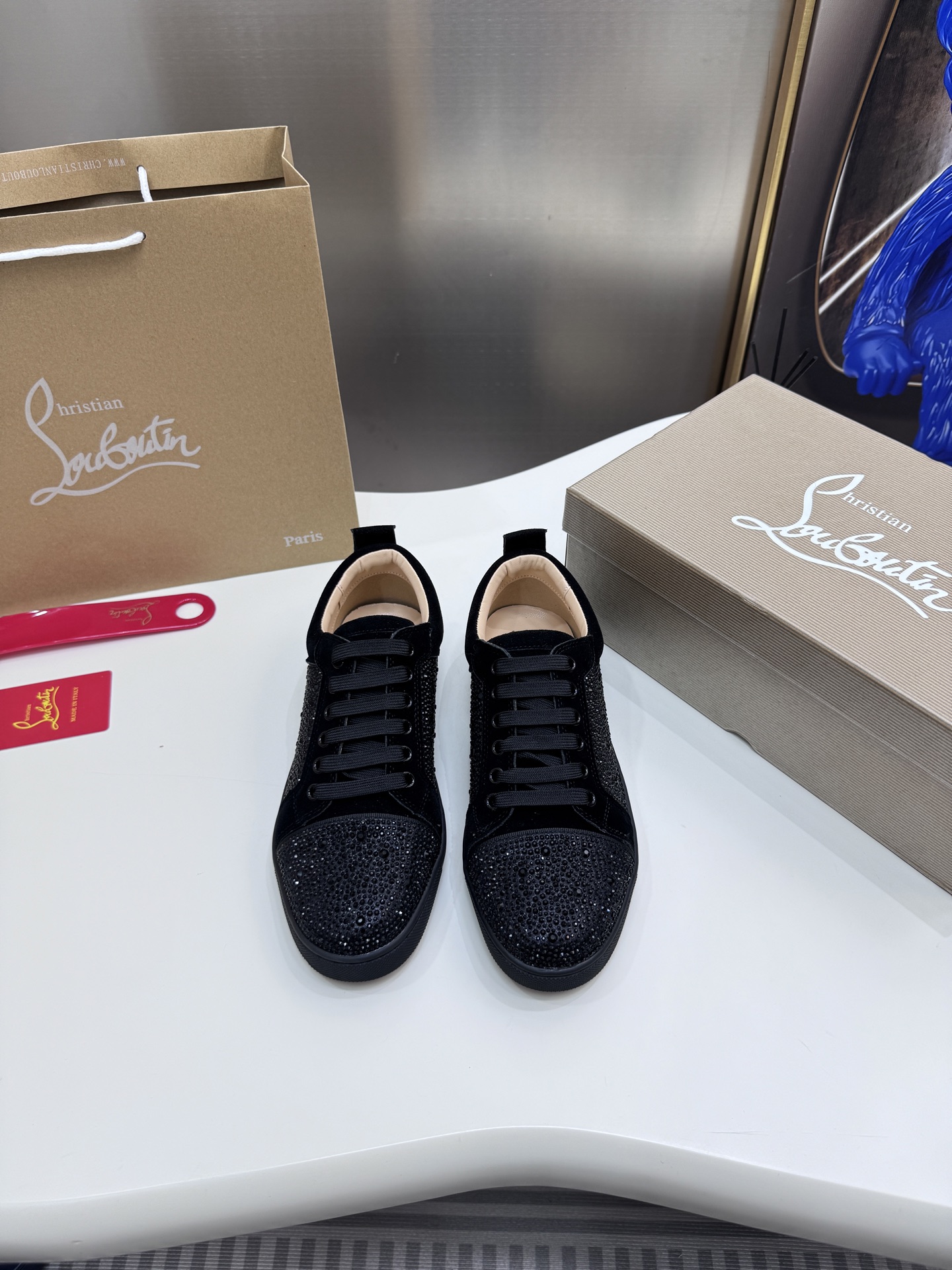 Christian Louboutin Style Leather Men's Shoes style reference detail image 3 from source 782860