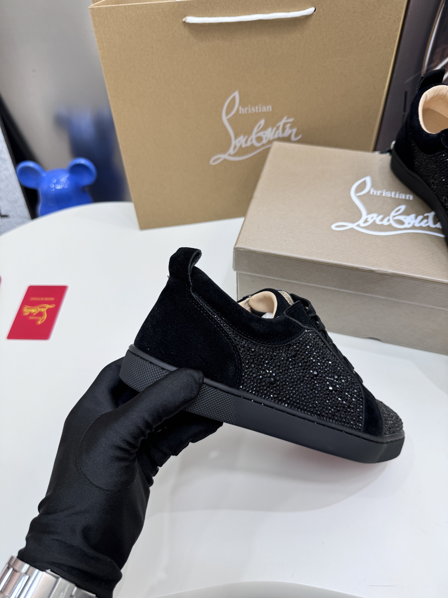 Christian Louboutin Style Leather Men's Shoes style reference detail image 9 from source 782860