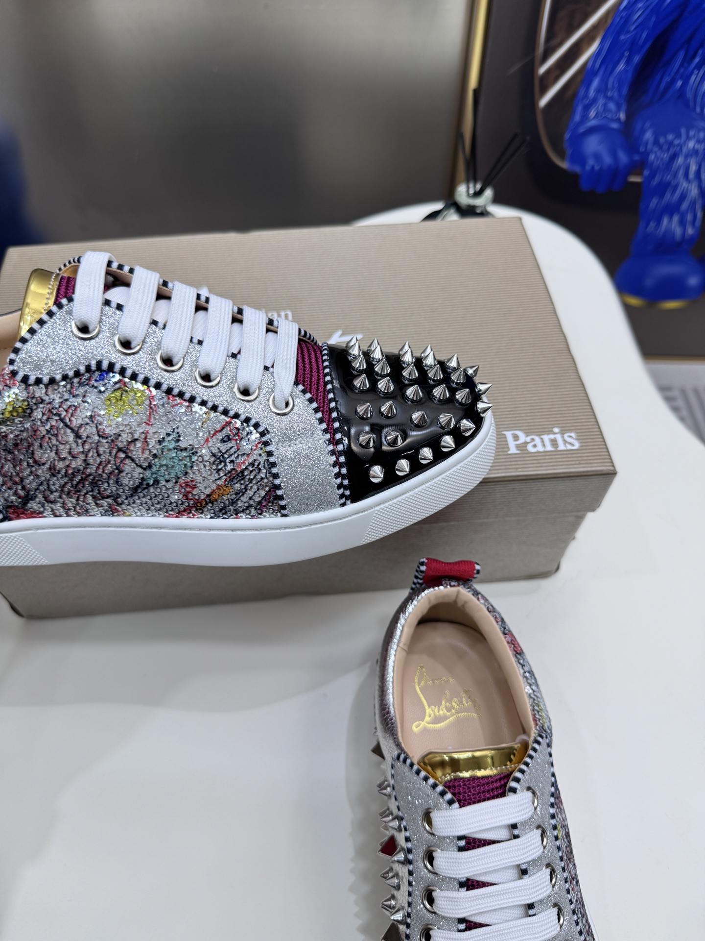 Christian Louboutin Style Leather Men's Shoes style reference detail image 4 from source 782859